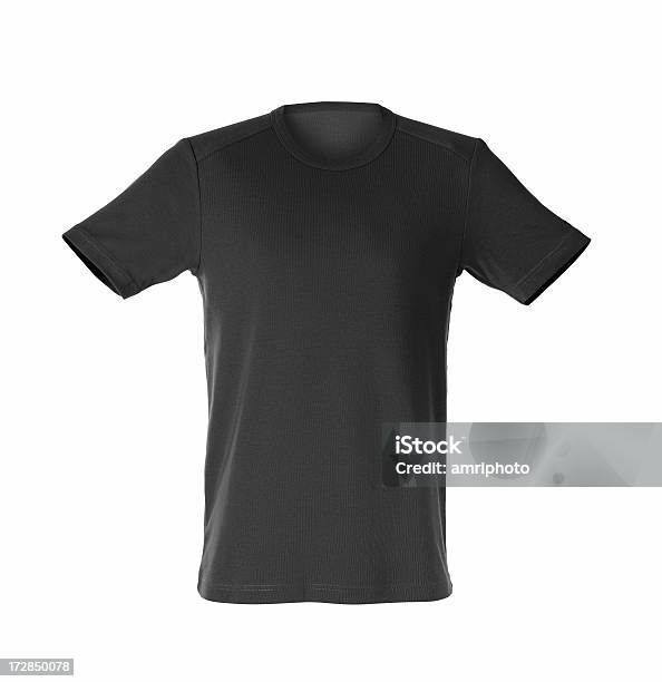 Camiseta Negra Foto de stock y más banco de imágenes de Camiseta - Camiseta, Color negro, Plantilla - Producto de arte y artesanía