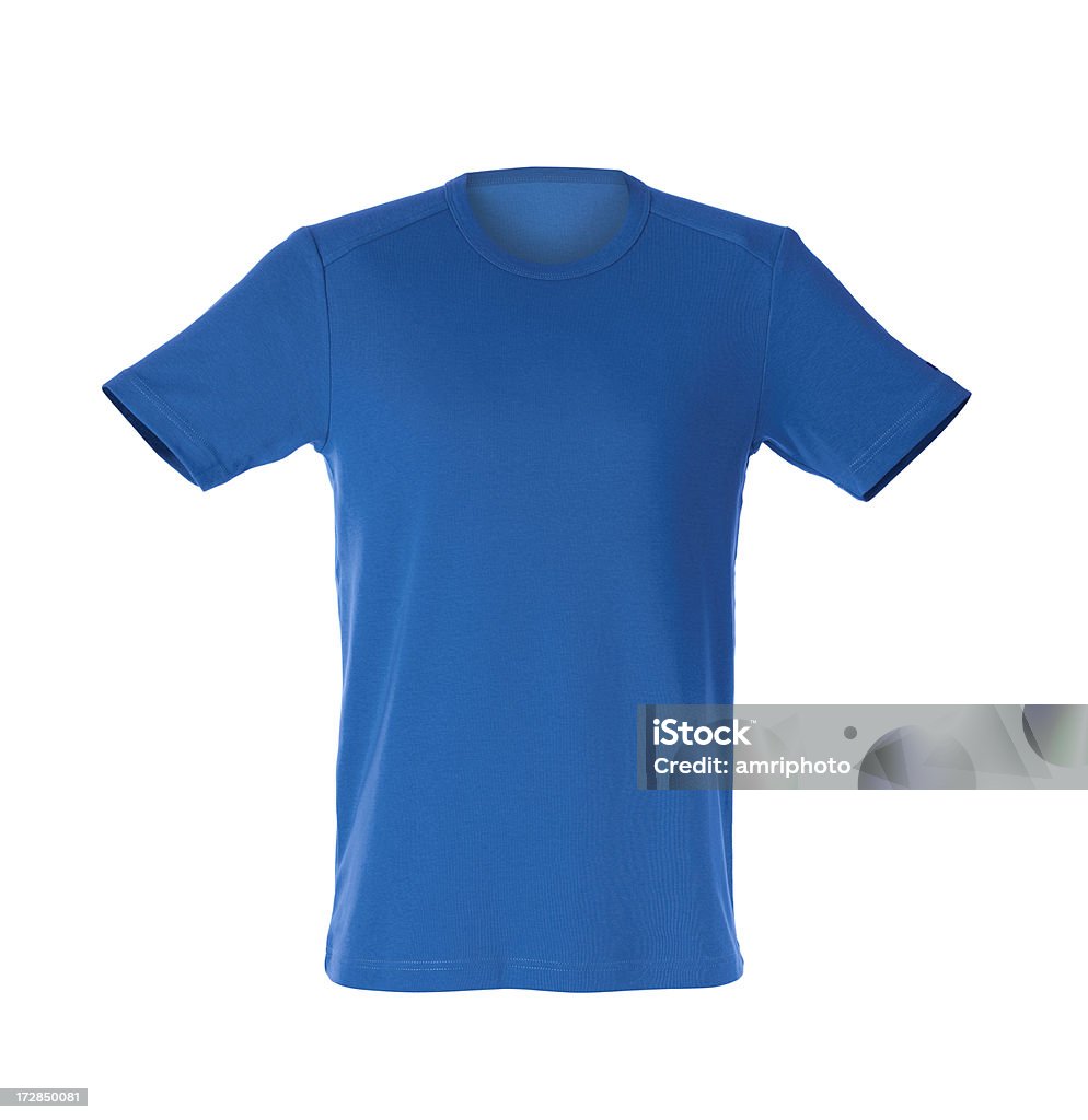 블루 티셔츠 - 로열티 프리 0명 스톡 사진