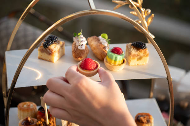 istock Afternoon tea dessert stand 1728505419