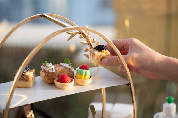 istock Afternoon tea dessert stand 1728506451