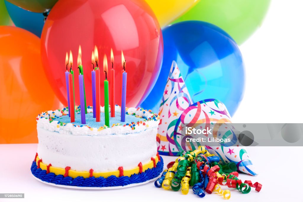 Birthday (XXL) A party hat. Balloon Stock Photo