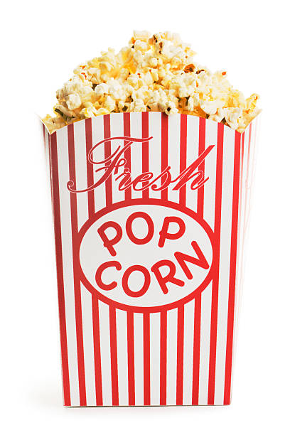 istock Movie Popcorn Box, Fresh Snack Food Container Isolated on White 172851244