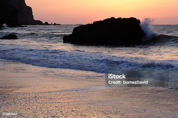 Pacific Coast Sunset Stock Photo - Download Image Now - Bay of Water, Blurred Motion, California