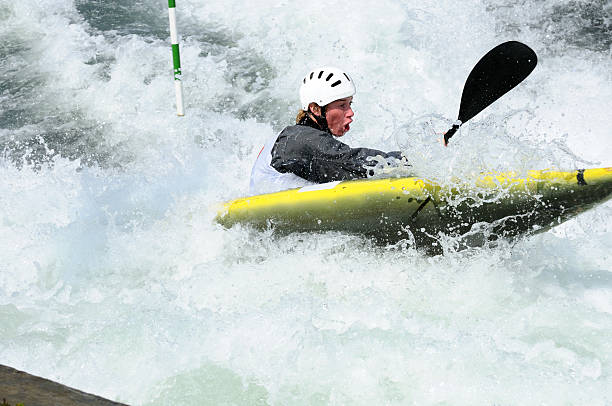 istock Kayaker  in the wild water 172851746