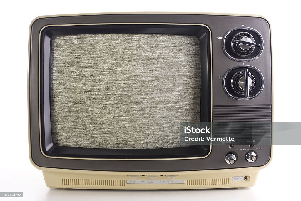 Télévision avec bruit Vintage - Photo de Analogique libre de droits