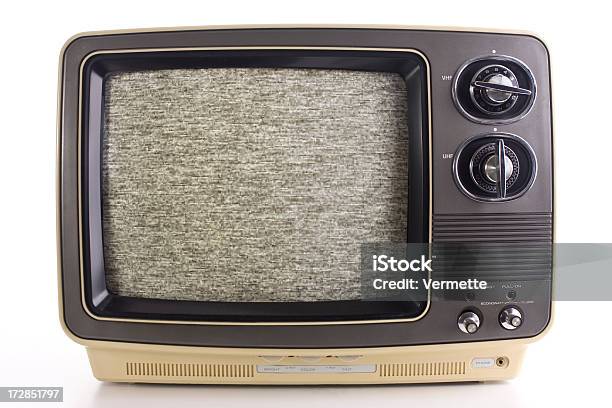 Vintage Tv Con Rumore - Fotografie stock e altre immagini di Analogico - Analogico, Antico - Vecchio stile, Attrezzatura elettronica