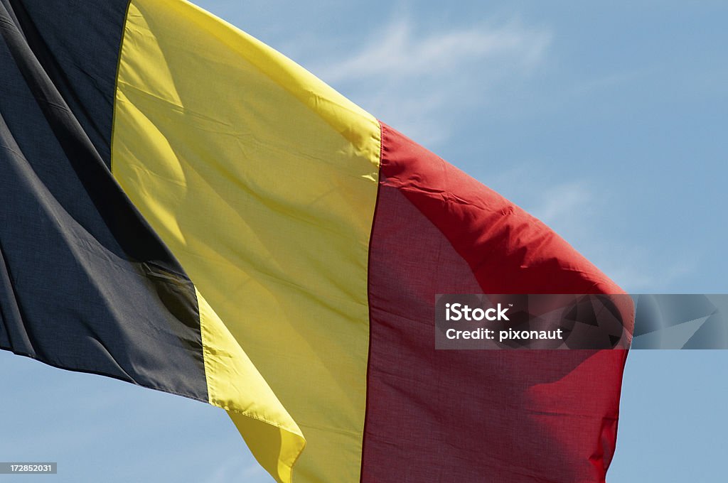 Bandeira da Bélgica - Royalty-free Amarelo Foto de stock