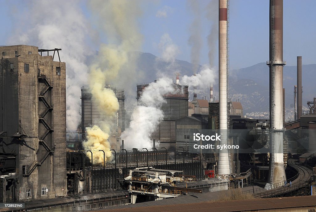 Luftverschmutzung series - Lizenzfrei Kohlefabrik Stock-Foto