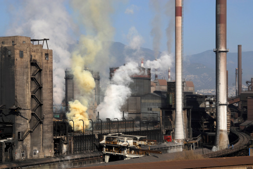 carbon pollution from factory