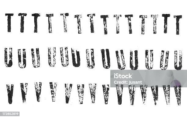 活版印刷大文字 Alphabets T を V - アルファベットのストックフォトや画像を多数ご用意 - アルファベット, ゴムスタンプ, 手紙