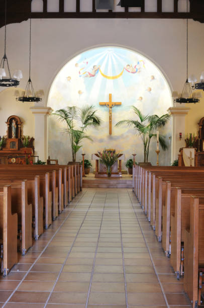 istock Interior of Catholic Church 172853003