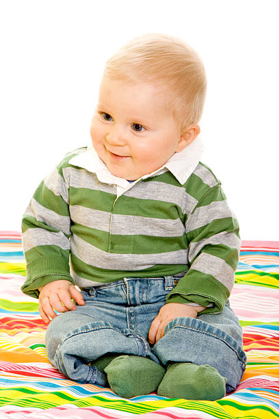 istock Baby boy isolated on white 172853125