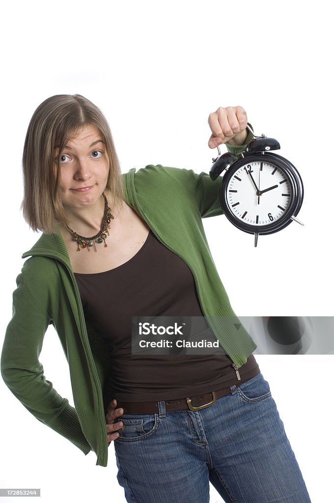 Joven mujer con reloj - Foto de stock de 20-24 años libre de derechos