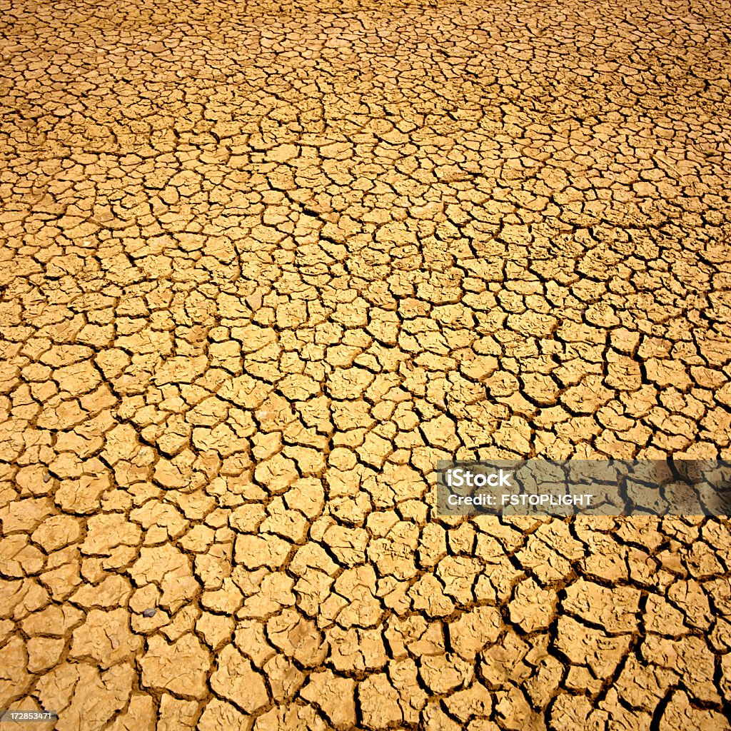 Incrinato campo secco - Foto stock royalty-free di Ambientazione esterna