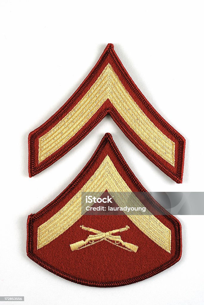 Marina privada y cabo rango logarítmico insignias - Foto de stock de Coraje libre de derechos