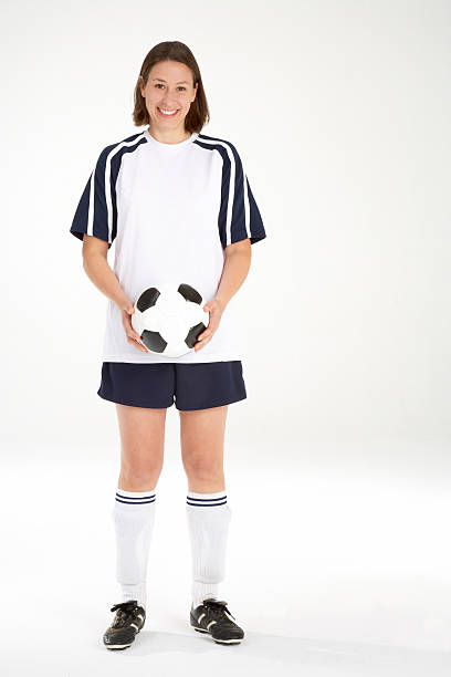 istock Young Woman Holding a Soccer ball 172853576
