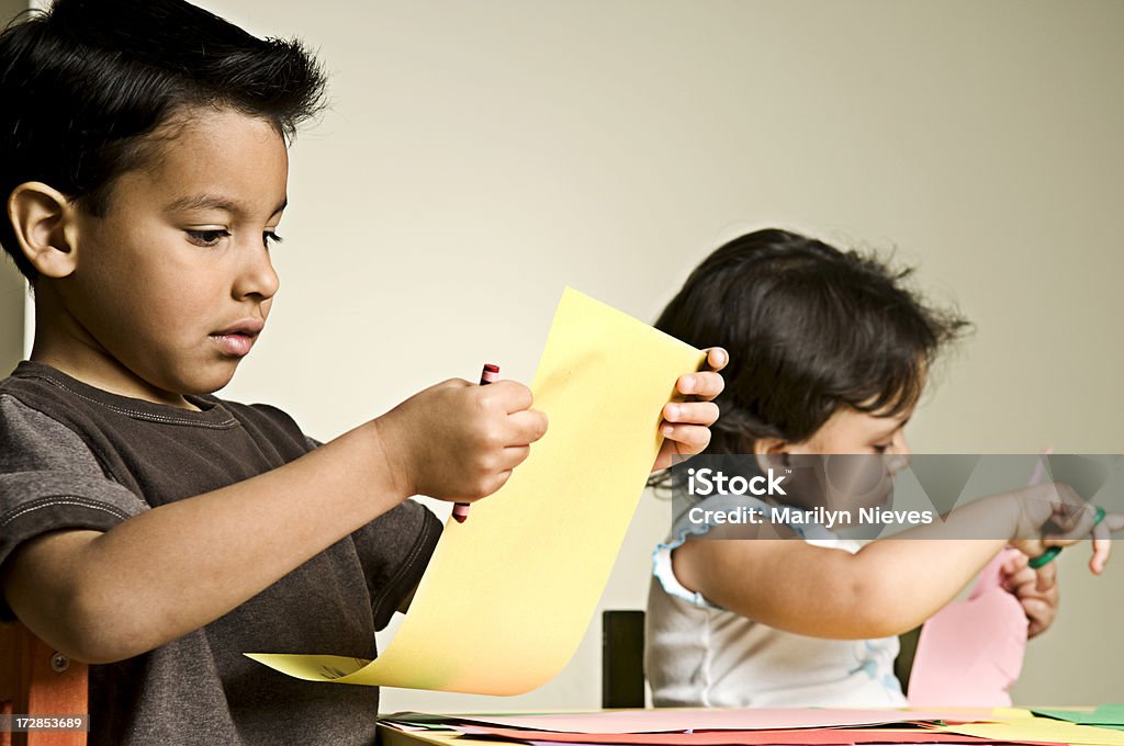 children in art class Arts and crafts Child Stock Photo