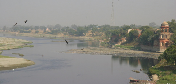 Yamuna River, India. Taken from the Taj Mahal.