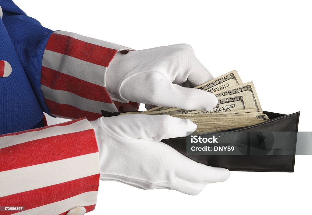 Government Spending A conceptual look at government spending. Uncle Sam Stock Photo
