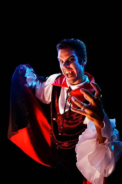 Dracula is gesturing for you to come join him.More of this model: