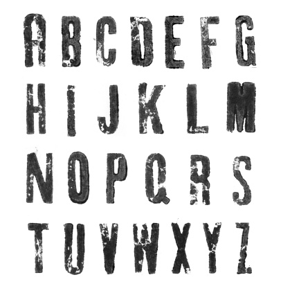 Tipografía mayúscula alphabets de la A A la Z photo