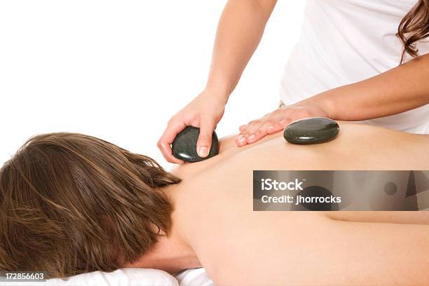 Hot Stone Massage Stock Photo - Download Image Now - 20-29 Years, Adult, Adults Only