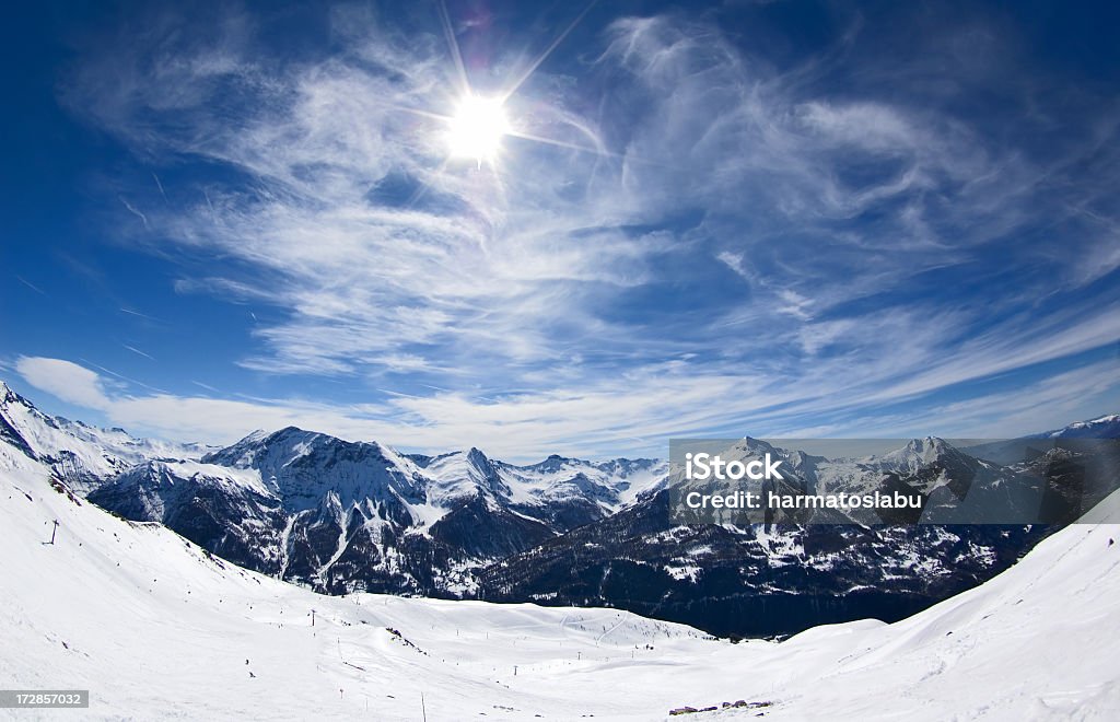 Winter-Landschaft - Lizenzfrei Berg Stock-Foto