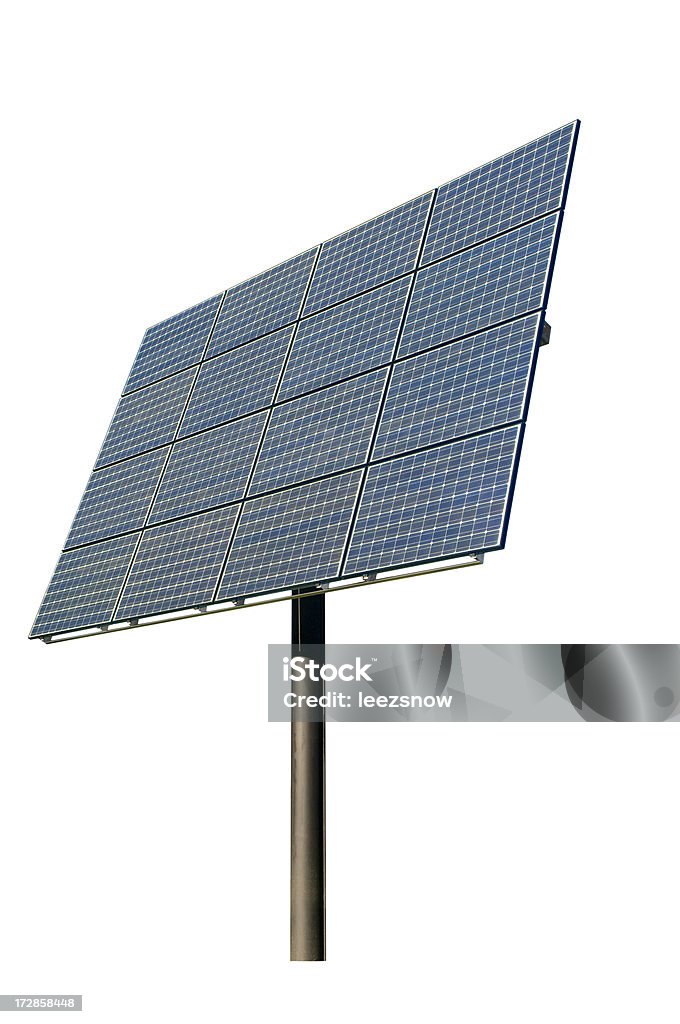 Panneau solaire isolé sur blanc - Photo de Panneau solaire libre de droits