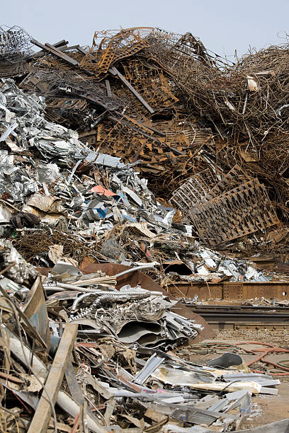 istock Piles of rusty scrap metal; recycling and environmental conservation 172860161