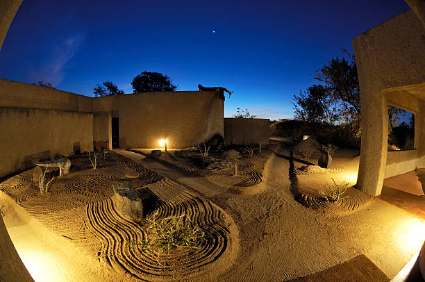 istock The earth lodge at night 172860561