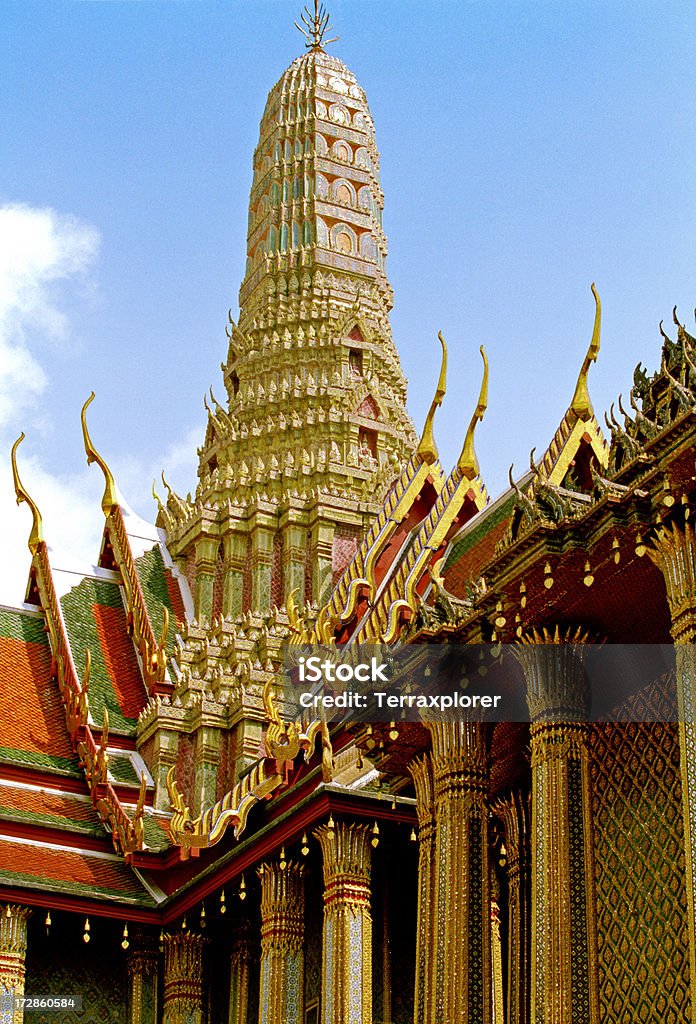 Wat Phra Kaew świątyni, Bangkok - Zbiór zdjęć royalty-free (Bangkok)