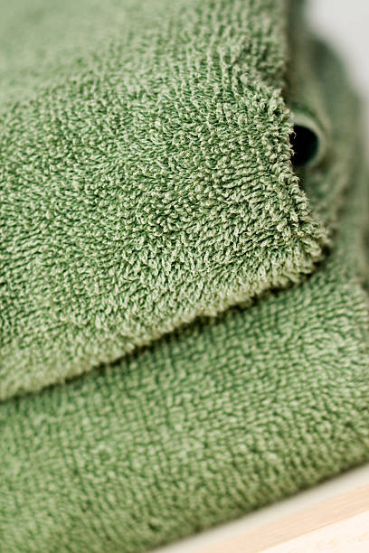 Green Towels stock photo