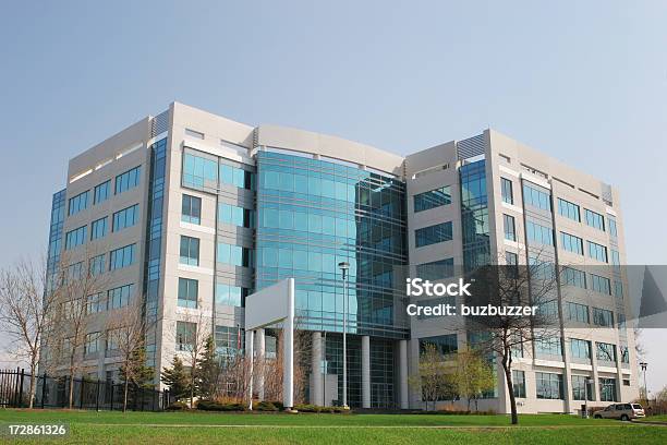 Modern Corporative Business Exterior Stock Photo - Download Image Now - Building Exterior, Medical Clinic, Outdoors