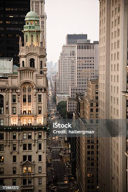 Foto de Wall Street Lower Manhattan e mais fotos de stock de Wall Street - Wall Street, New York City, Estado de Nova York