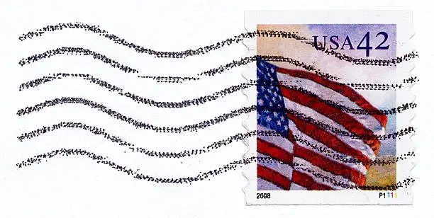 Photo of USA Flag Postage Stamp