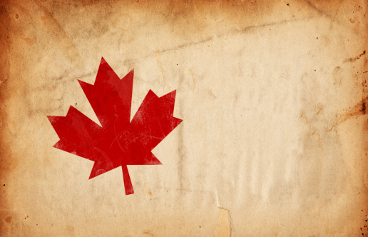 Image of an old, grunge piece of  XXXL paper with canada's flag layed over top. Great background file/design element. See more quality images like this one in my portfolio.