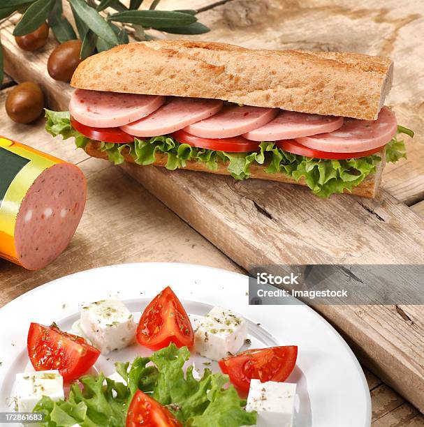 Panino Al Prosciutto - Fotografie stock e altre immagini di Alimentazione non salutare - Alimentazione non salutare, Baguette, Carne lavorata