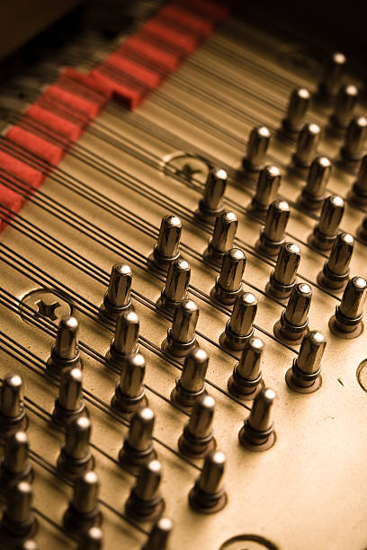 Close Up Of Piano Strings