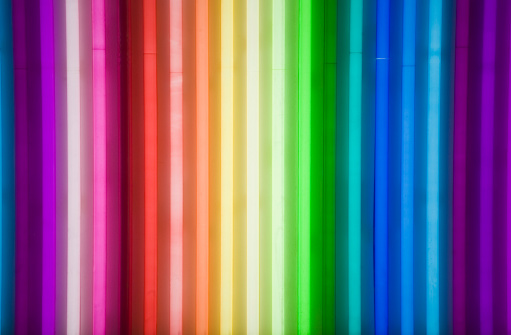 colourful neon tubes background