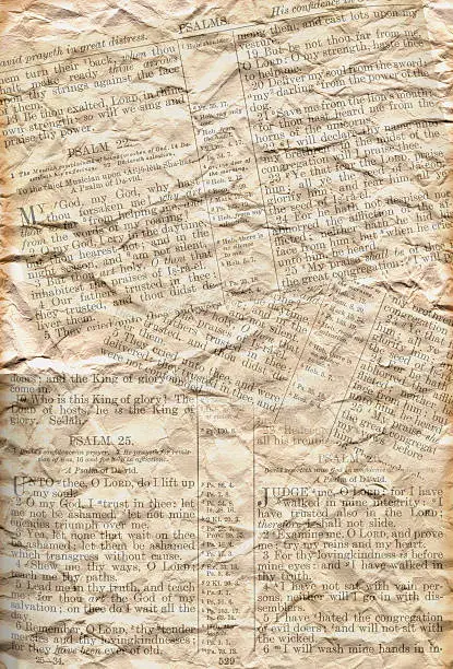 Photo of Paper with Bible Passages