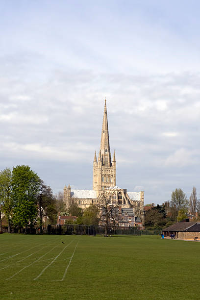 istock Norwich Cathedral and sports field 172862243