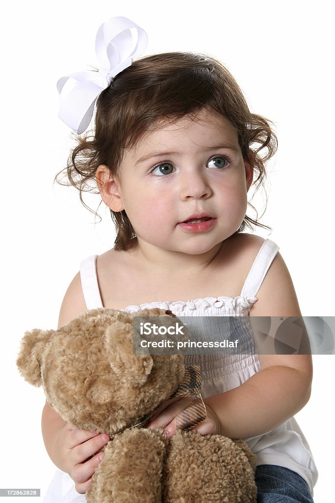 Kind und Teddy - Lizenzfrei 2-3 Jahre Stock-Foto