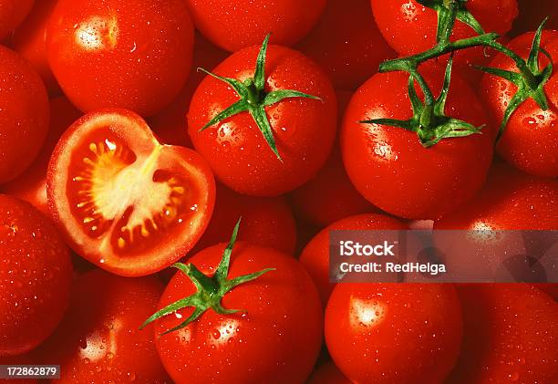 Tomato Wallpaper Stock Photo - Download Image Now - Clean, Color Image, Cross Section