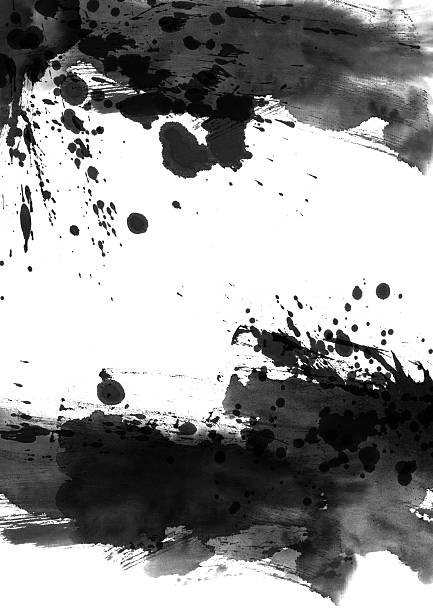 istock A black and white colored wash painting background 172863006