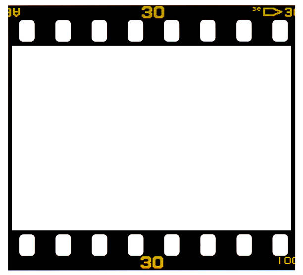 istock 35mm Color Positive Slide Film Frame isolated on white. 172863288