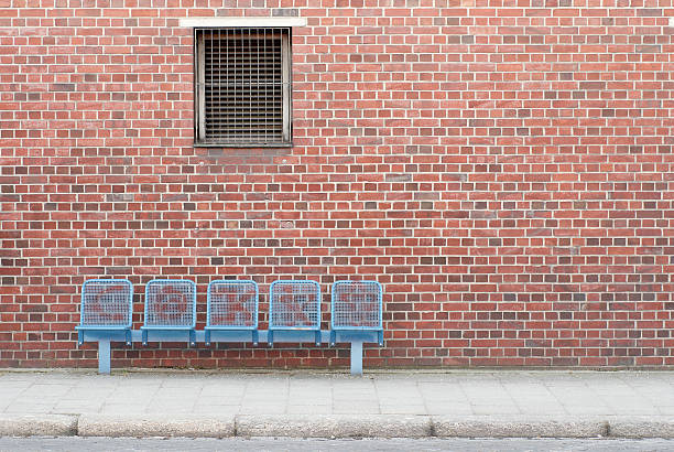 istock Seats in front of a brick wall 172863809