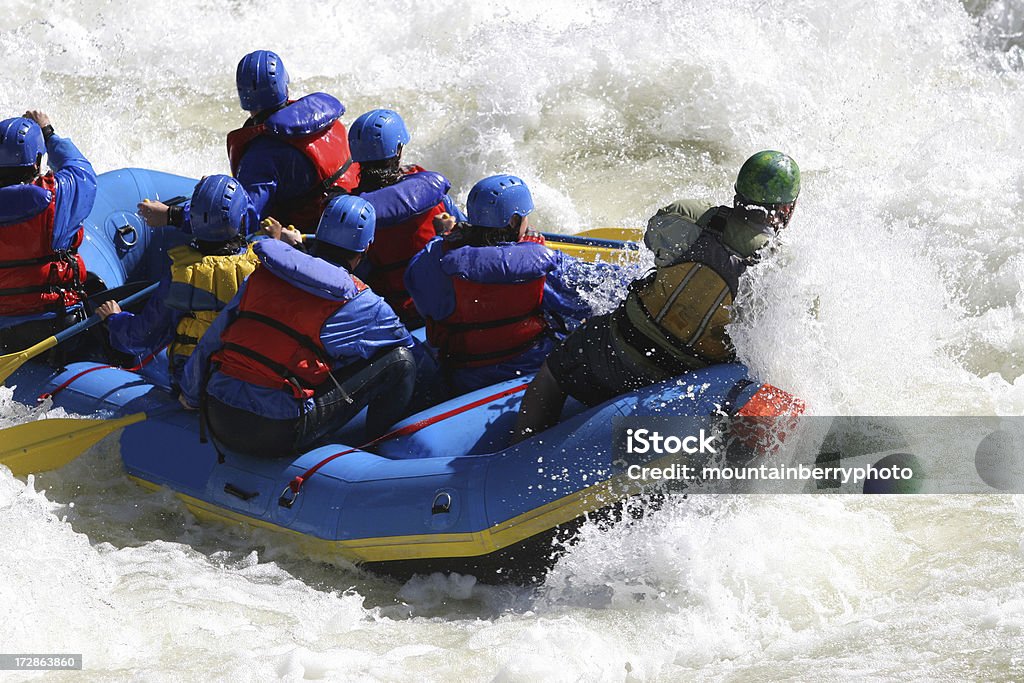 Whitewater - Foto de stock de Andar de Chalana royalty-free