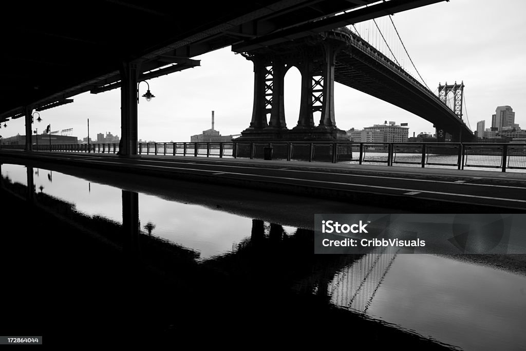 Ponte di Manhattan, New York, mattina - Foto stock royalty-free di Brooklyn - New York