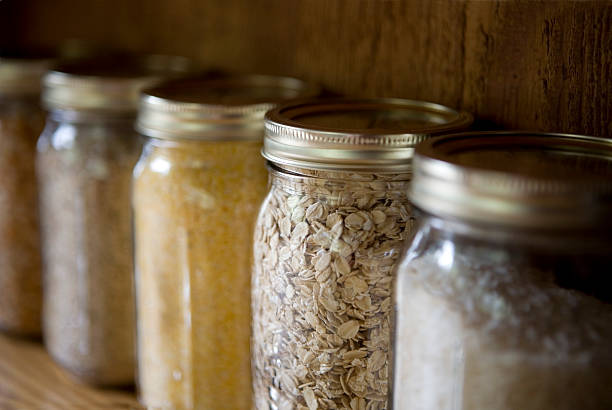 istock Oats and Corn Meal in Canning Jars 172864544