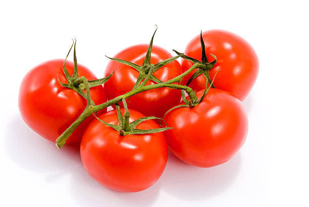 Bunch of tomatoes stock photo